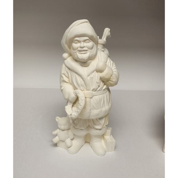 Santa Claus Bisque Ceramic Figurines Ready forTo Paint Christmas, Holiday Decor - Picture 2 of 14